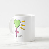 Herz-Flower-Tasse Kaffeetasse (Vorderseite Links)