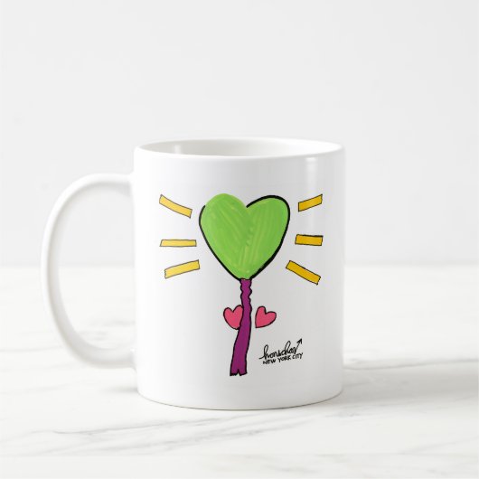 Herz-Flower-Tasse Kaffeetasse (Links)