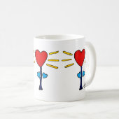 Herz-Flower-Tasse Kaffeetasse (VorderseiteRechts)