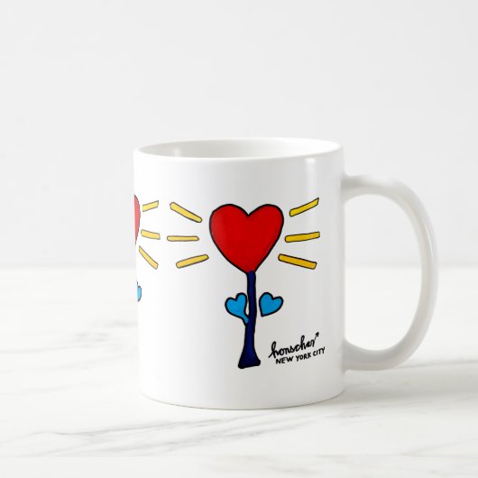 Herz-Flower-Tasse Kaffeetasse (Rechts)