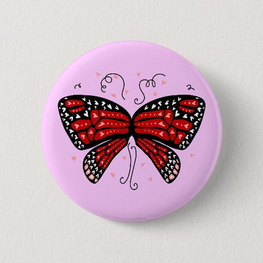 Herz Flügel Button (Vorderseite)