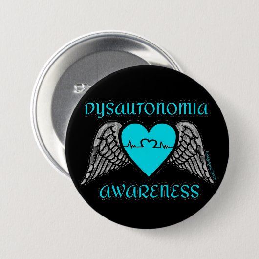 Herz/Flügel… Dysautonomia Button (Vorne & Hinten)