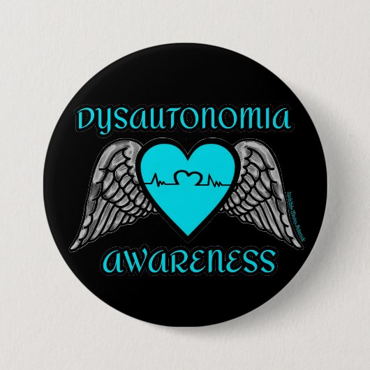 Herz/Flügel… Dysautonomia Button (Vorderseite)