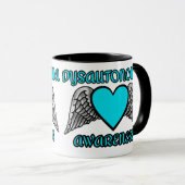 Herz/Flügel.Dysautonomie Tasse (VorderseiteRechts)