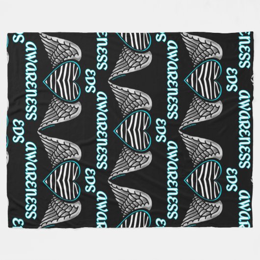 Herz/Flügel... EDS Fleece Blanket (Vorderseite (Horizontal))
