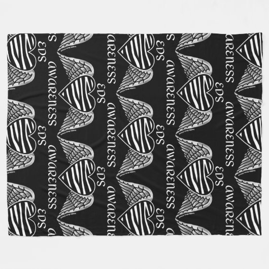 Herz/Flügel... EDS Fleece Blanket (Vorderseite (Horizontal))