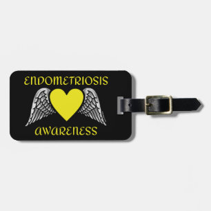 Herz/Flügel...Endometriose Gepäckanhänger