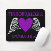 Herz/Flügel...Fibro-Maus-Pad Mousepad (Mit Mouse)