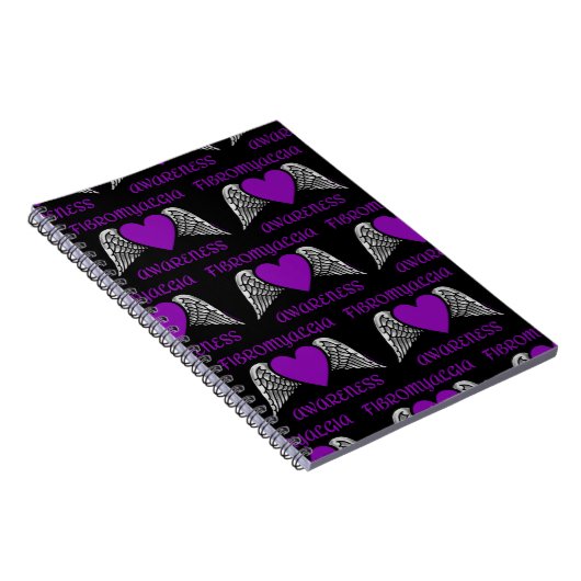 Herz/Flügel.Fibro-Notebook Notizblock (Rechte Seite)