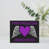 Herz/Flügel...Fibro Postkarte (Stehend Vorderseite)