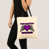 Herz/Flügel...Fibro Tote Bag Tragetasche (Vorderseite (Produkt))