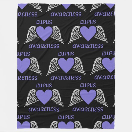 Herz/Flügel...Lupus Fleece Blanket (Vorderseite)