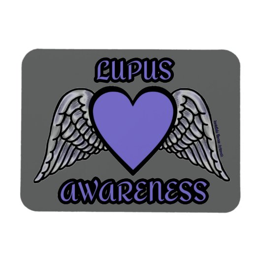 Herz/Flügel...Lupus Magnet (Horizontal)