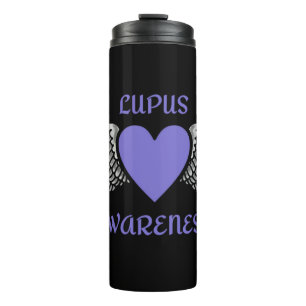 Herz/Flügel...Lupus Thermosbecher