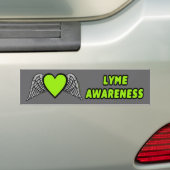 Herz/Flügel.. Lyme Autoaufkleber (Auf Auto)