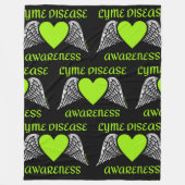 Herz/Flügel.. Lyme Fleecedecke (Vorderseite)