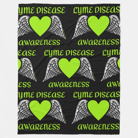 Herz/Flügel.. Lyme Fleecedecke (Vorderseite)