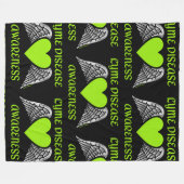 Herz/Flügel.. Lyme Fleecedecke (Vorderseite (Horizontal))