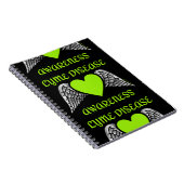 Herz/Flügel...Lyme-Notebook Notizblock (Rechte Seite)