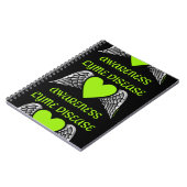 Herz/Flügel...Lyme-Notebook Notizblock (Linke Seite)