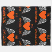 Herz/Flügel...MS Fleecedecke (Vorderseite (Horizontal))