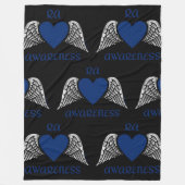 Herz/Flügel...RA Fleecedecke (Vorderseite)