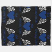 Herz/Flügel...RA Fleecedecke (Vorderseite (Horizontal))