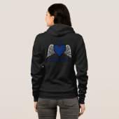 Herz/Flügel.RA Hoodie (Schwarz voll)