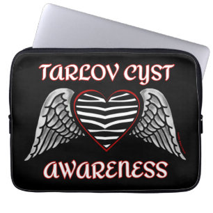 Herz/Flügel...Tarlov-Zyste Laptopschutzhülle