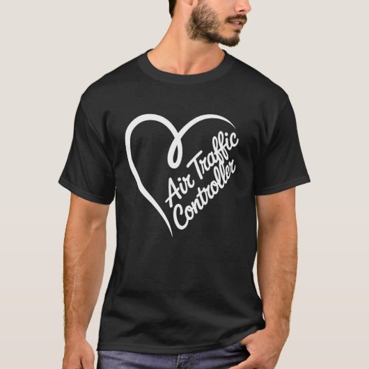 Herz Fluglotse T-Shirt (Vorderseite)