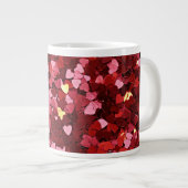 Herz Formen Texture-20622 Jumbo-Tasse (Vorderseite Rechts)