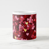 Herz Formen Texture-20622 Jumbo-Tasse (Vorderseite)