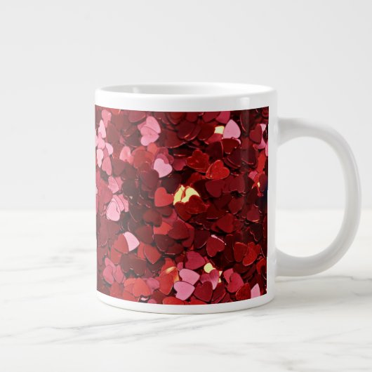 Herz Formen Texture-20622 Jumbo-Tasse (Rechts)