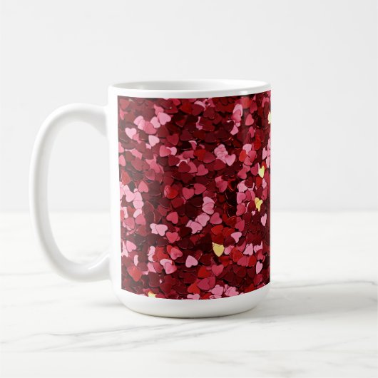 Herz Formen Texture-20622 Kaffeetasse (Links)