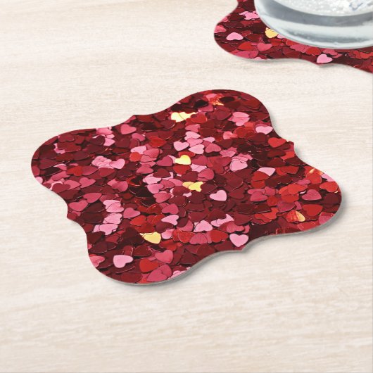 Herz Formen Texture-20622 Untersetzer (angewinkelt)