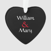 Herz-förmige Hände Schwarz-weiß und rot Ornament (Rückseite)