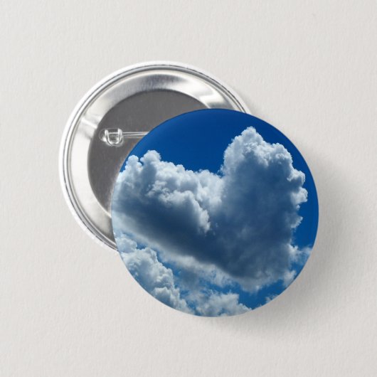 Herz-Förmige Wolke Button (Vorne & Hinten)