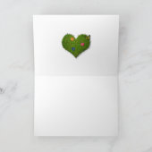 Herz-Förmiger Rasen-Blumen-Schmetterling Karte (Innenseite)