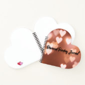 Herz-förmiges Diamant-Maljournal Notizblock (Innenseite)