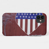 Herz-Förmiges US Flagge Case-Mate iPhone Hülle (Rückseite (Horizontal))
