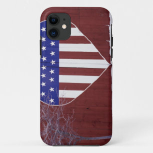Herz-Förmiges US Flagge iPhone 11 Hülle