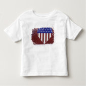 Herz-Förmiges US Flagge Kleinkind T-shirt (Vorderseite)