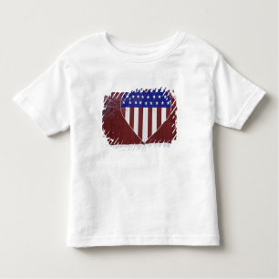 Herz-Förmiges US Flagge Kleinkind T-shirt