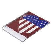 Herz-Förmiges US Flagge Notizblock (Linke Seite)