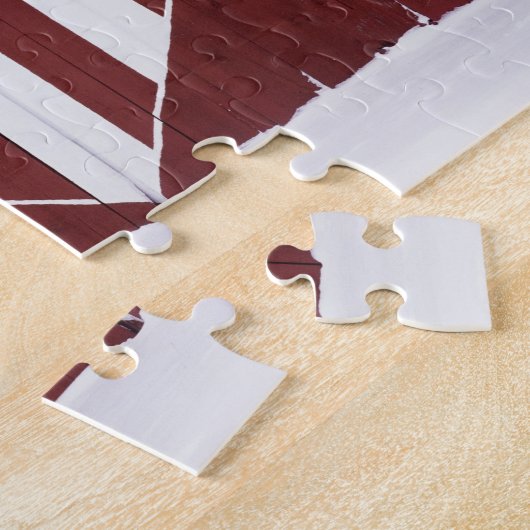 Herz-Förmiges US Flagge Puzzle (Seite)