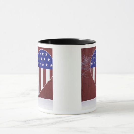 Herz-Förmiges US Flagge Tasse (Zentrum)