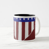 Herz-Förmiges US Flagge Zweifarbige Tasse (VorderseiteRechts)