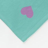 Herz Foto Collage Fleece Blanket (Ecke)