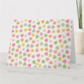 Herz Foto Happy Valentine's Day Candy Hearts Karte (Rückseite)