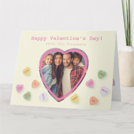 Herz Foto Happy Valentine's Day Candy Hearts Karte